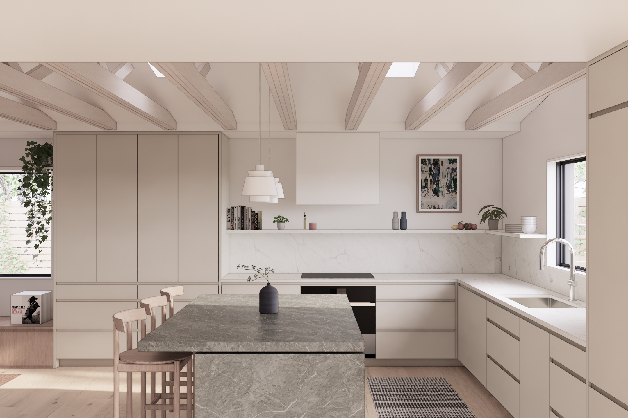 Interior 1 – Dining to Kitchen
