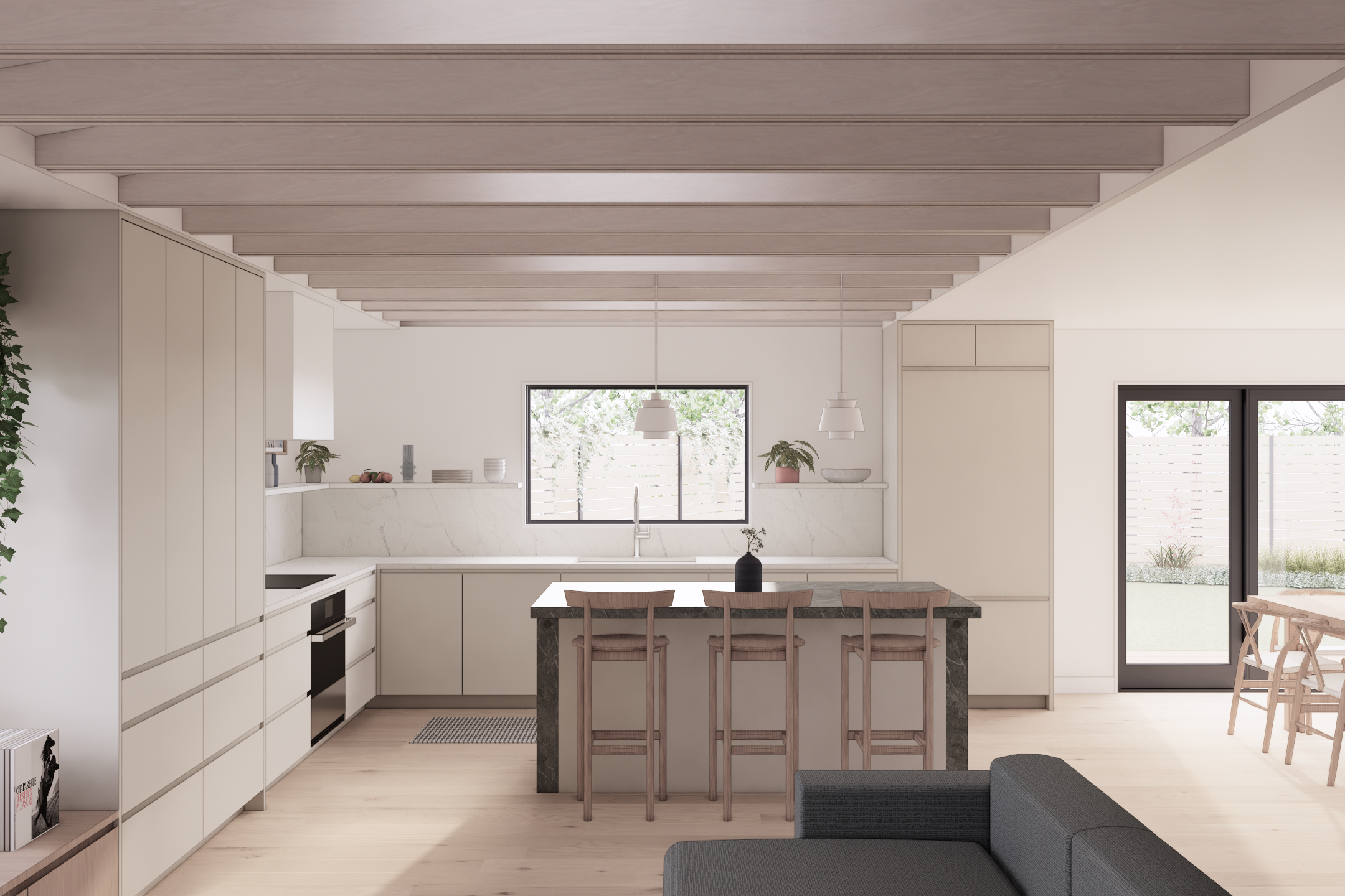 Interior 3 – Living to Kitchen